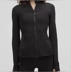 Lululemon Define Nulu Polka Flock Jacket Size 8- Rare
